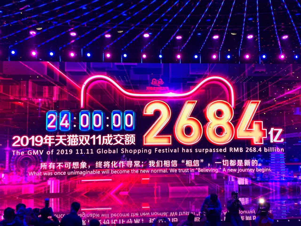 天猫双11全天成交额达2684亿元_零售_电商报