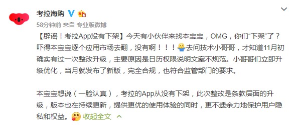 考拉海购辟谣：APP没有下架，已经整改_跨境电商_电商报