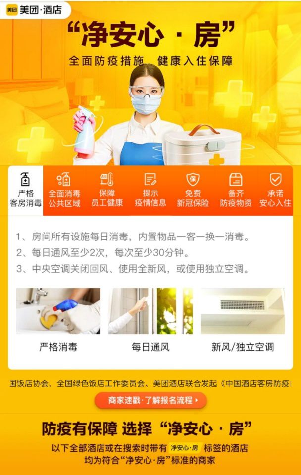 美团“安心住”推出“净安心·房”，上线酒店日均间夜量增幅达65%_行业观察_电商报