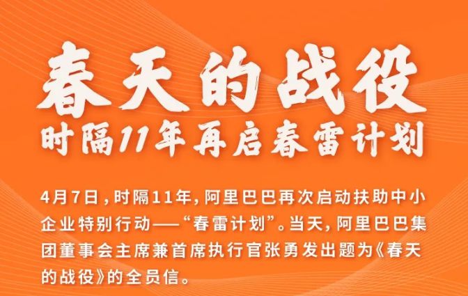 “春雷”再起!阿里全面助力,中小企业打响“春天的战役”_行业观察_电商报