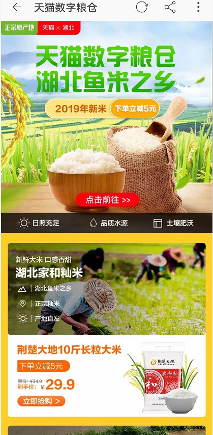 阿里推出“数字粮仓”计划 数字农业迎发展春天_零售_电商报