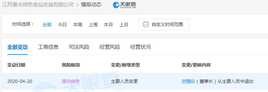 刘强东卸任江苏赛夫绿色食品发展有限公司董事长_人物_电商报