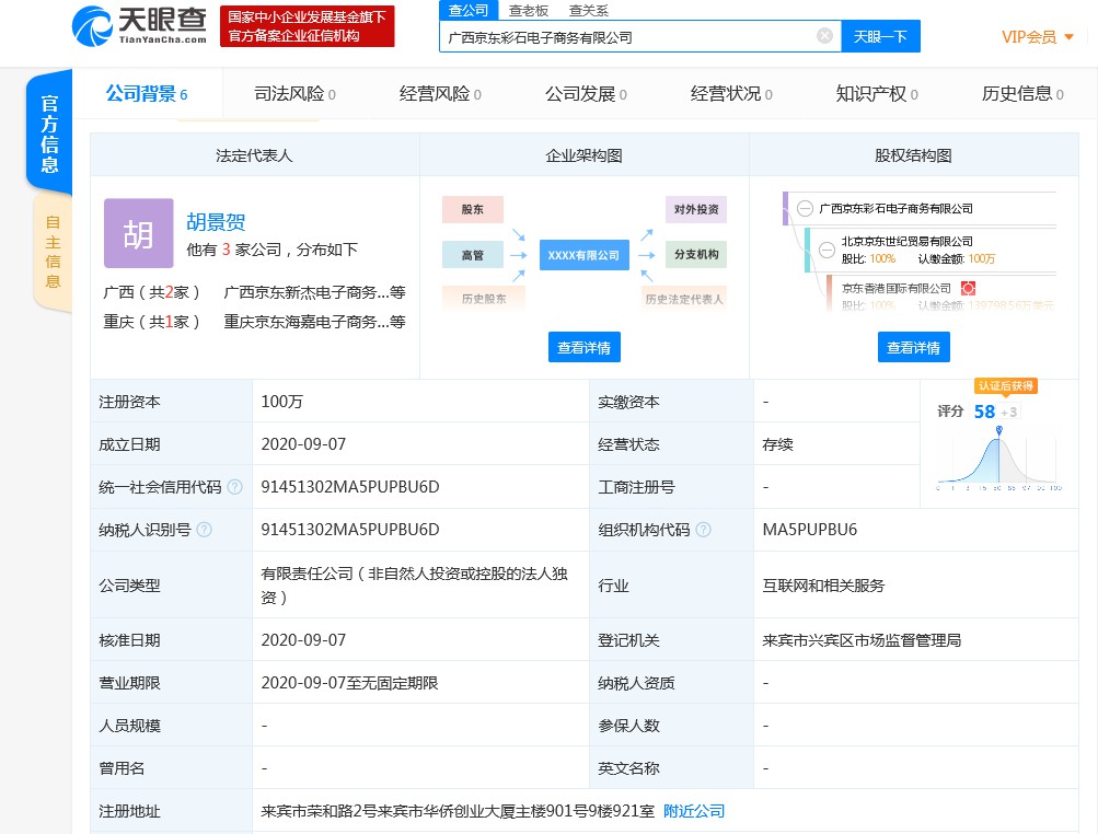 京东在广西新成立彩石电子商务公司_零售_电商报