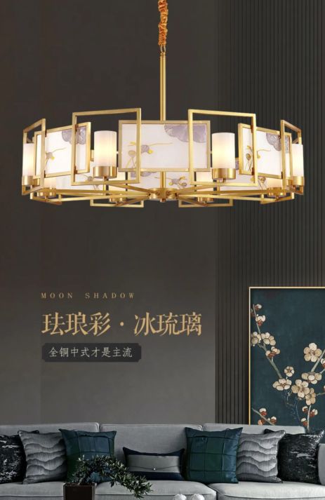 月影灯饰双十一新品——中式珐琅彩铜灯有何魅力?_行业观察_电商报