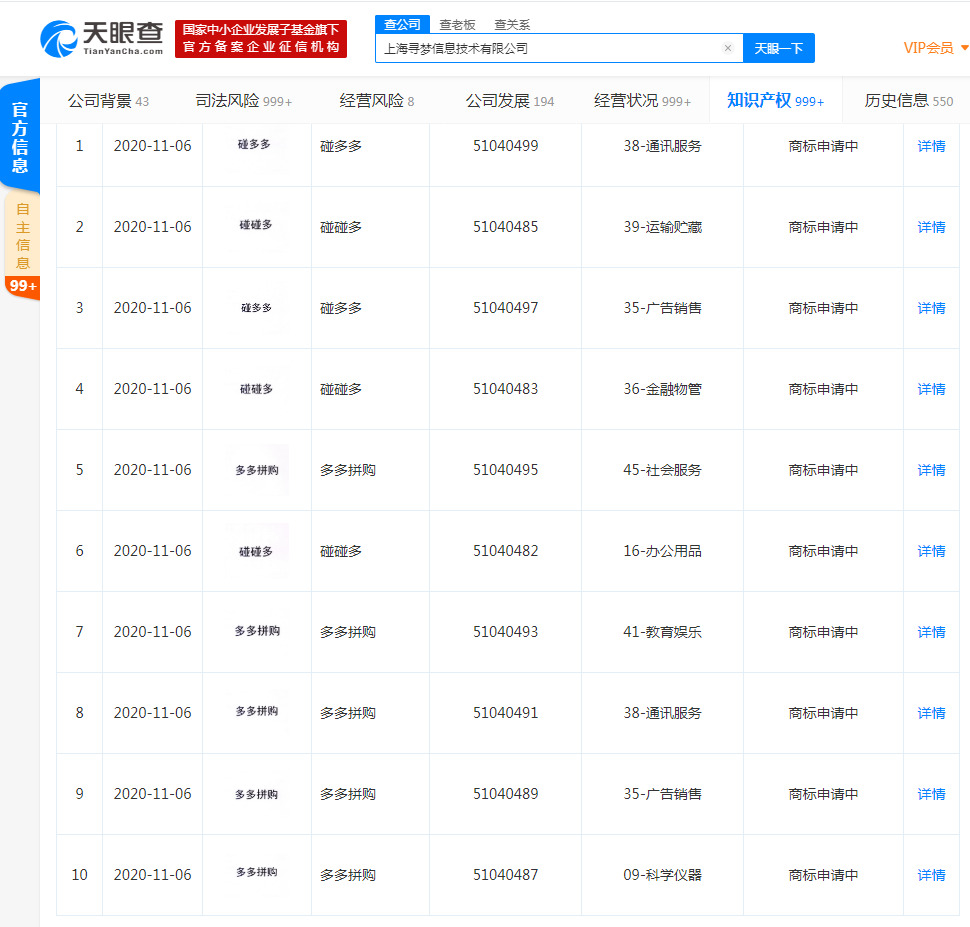 拼多多关联公司申请“碰多多”、“碰碰多”等商标_零售_电商报